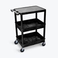 3 Shelf Black Tub Cart