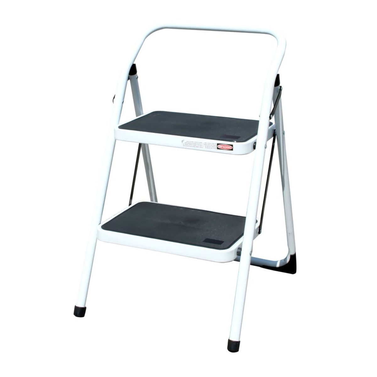 Offex Easy Grip Handle Powder Coat Finish Two Step Utility Stool