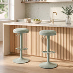 Adjustable Bar Stools Set of 2 with Padded Seat