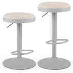 Adjustable Bar Stools Set of 2 with Padded Seat