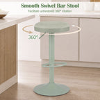 Adjustable Swivel Bar Stools Set of 4 with Padded Seats