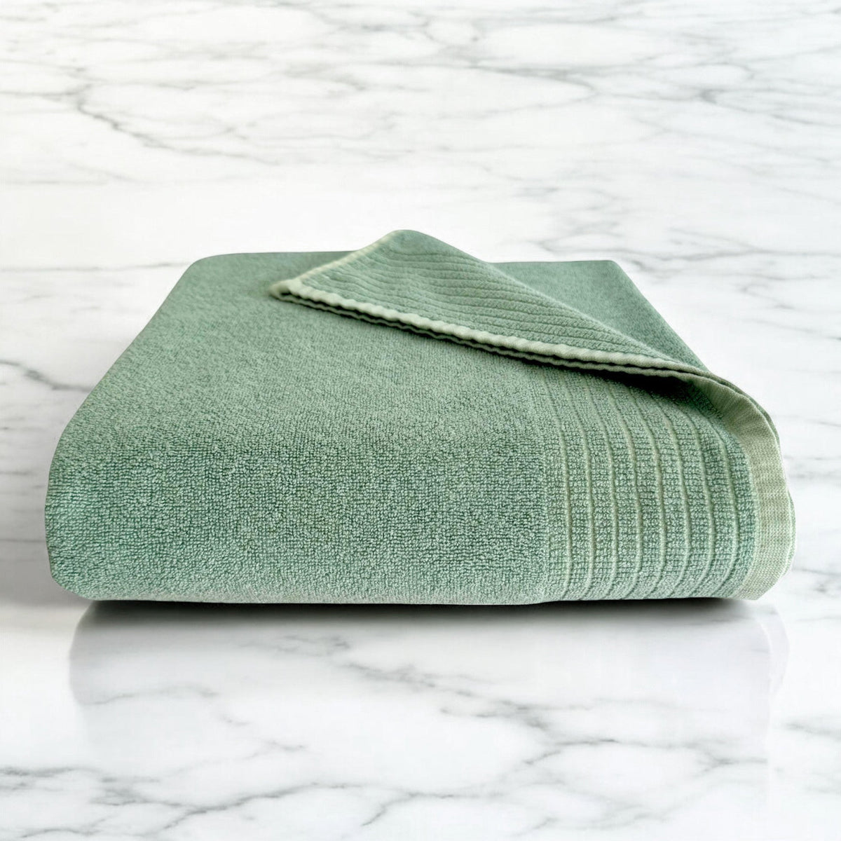 Quick-Drying Bamboo Spa Bath Towel - Viscose from Bamboo + Cotton - Seaglass