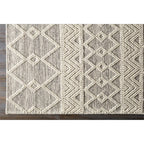 3-ft. x 5-ft. Hand Woven Wool Blend Grey Beige Ivory Persian Style Area Rug