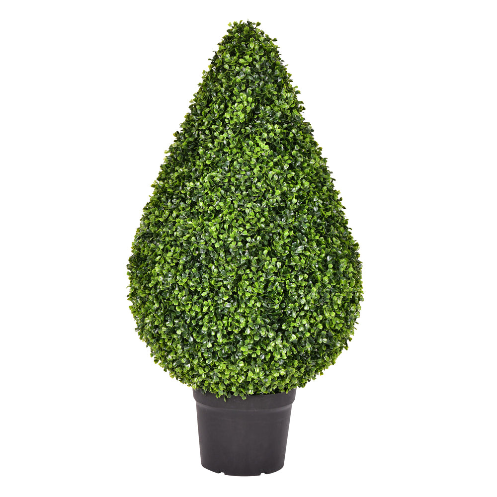 Vickerman 36 Inch  Boxwood Teardrop Shaped In Pot (Uv)  Tp171536