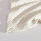 Twin size Cream Bone Lightweight 100-Percent Cotton Blanket - Machine Washable