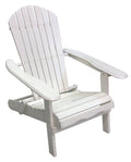 Leigh Country Folding Adirondack Chair White