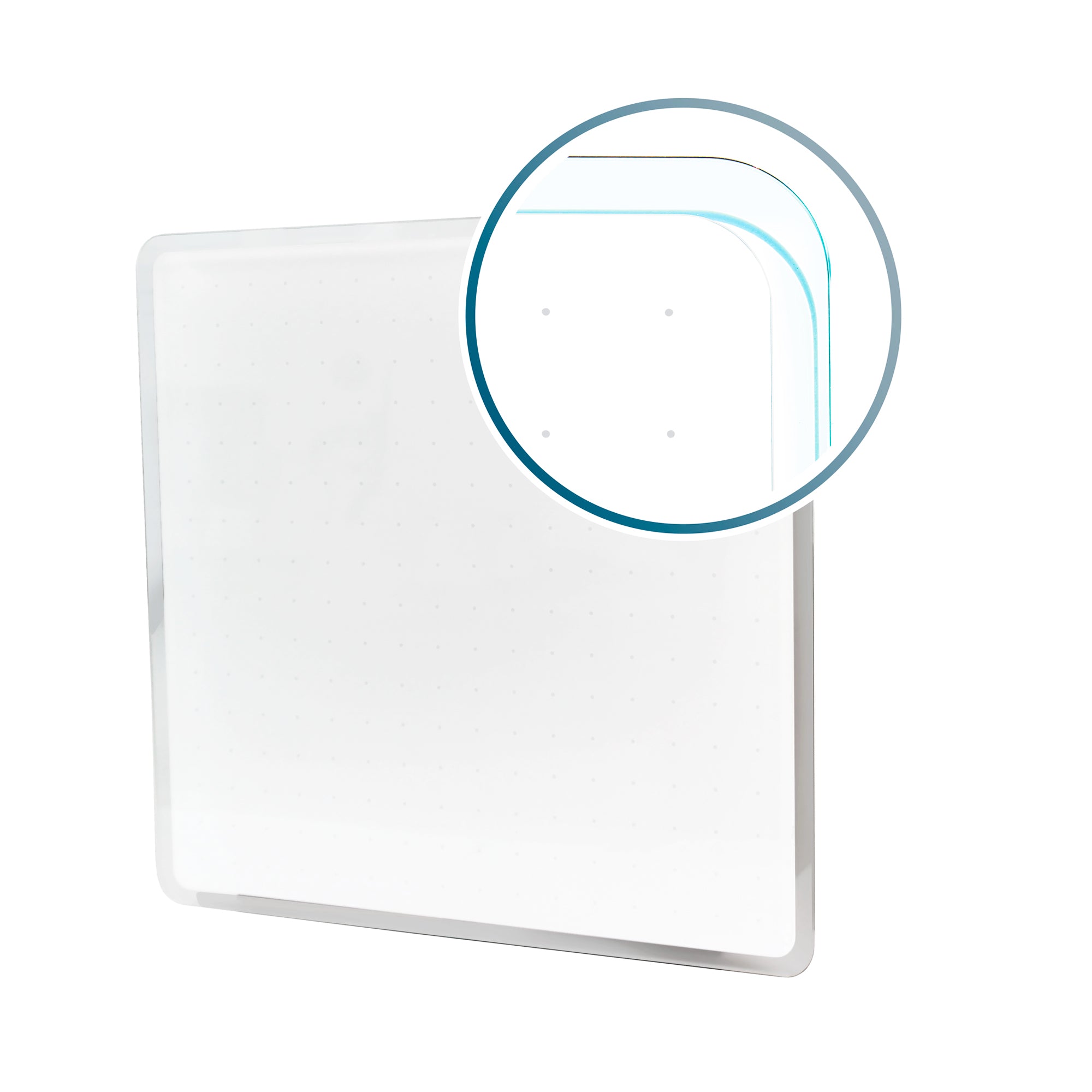 Viztex? Glacier White Multi-Purpose Grid Glass Dry Erase Board -14 x 14