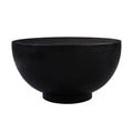 30 Inch Modern Art Coffee Table, Round Drum Shape, Solid Mango Wood, Matte Black