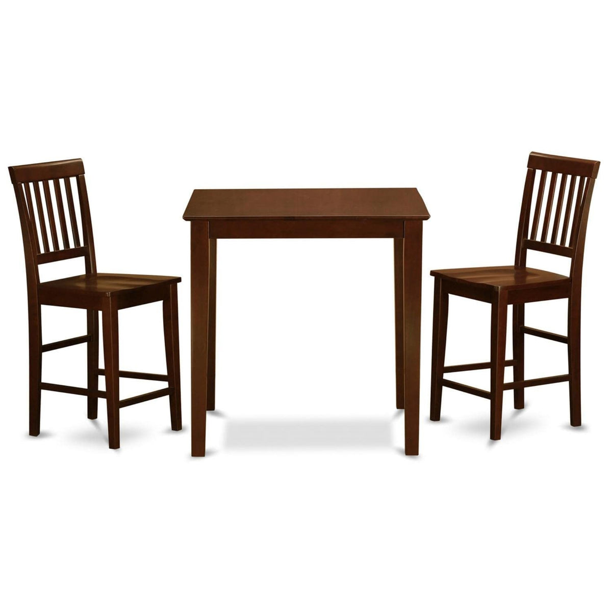 Inch Stunning Square Pub Table Set  Vernon Square Pub Table & Counter Height Stool  Sleek & Stylish  Mahogany Finish  Ideal For