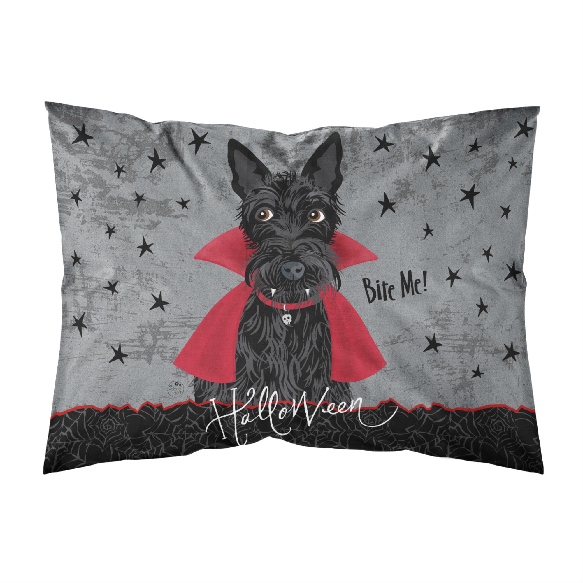 'Caroline'S Treasures Halloween Vampire Scottie Fabric Standard Pillowcase, Multicolor'
