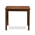 East West Furniture VNBU3-MAH-LC 3 Piece Counter Height Dining Set for Small Spaces Contains a Square Wooden Table and 2 Faux Leather Upholstered Chairs, 36x36 Inch, Mahogany