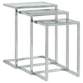 Addison Nesting Table Set, Chrome