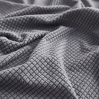 Grid Textured Stretch Sofa Cover, Soft Elastic Slipcover for Couch Protection