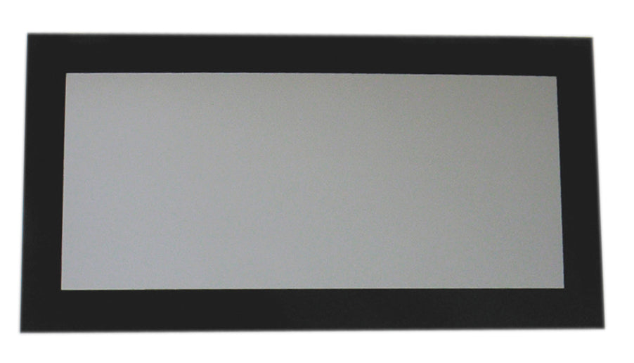 Aeri Rectangular Shaped Mirror With Laminated Black Glass Frame  Black Glass