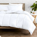 Full size Super Soft Microfiber Down Alternative Comforter Set White
