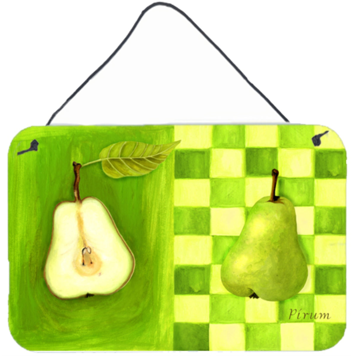 CarolineS Treasures Pear By Ute Nuhn Wall Or Door Hanging Prints Whw0121Ds812, 8Hx12W, Multicolor