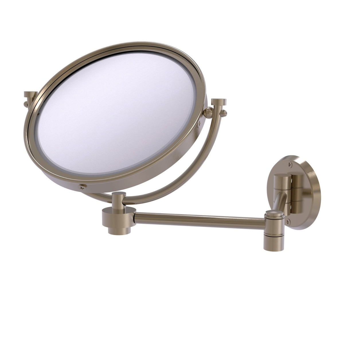 8 Inch Wall Mounted Extending Makeup Mirror 5X Magnification  Wm6/5Xpew