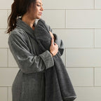 Bamboo Cotton Bath Sheet - Viscose from Bamboo + Cotton - Extra Large - Charcoal