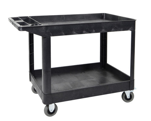 Luxor Xlc11Sp5B Two Shelf Heavyduty Utility Cart W/Sp5 Casters