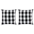 Dii Black/White Buffalo Check Pillow Cover 20X20 Set/2