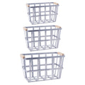DII Asst Galvanized Metal Urban Modern Basket Set/3