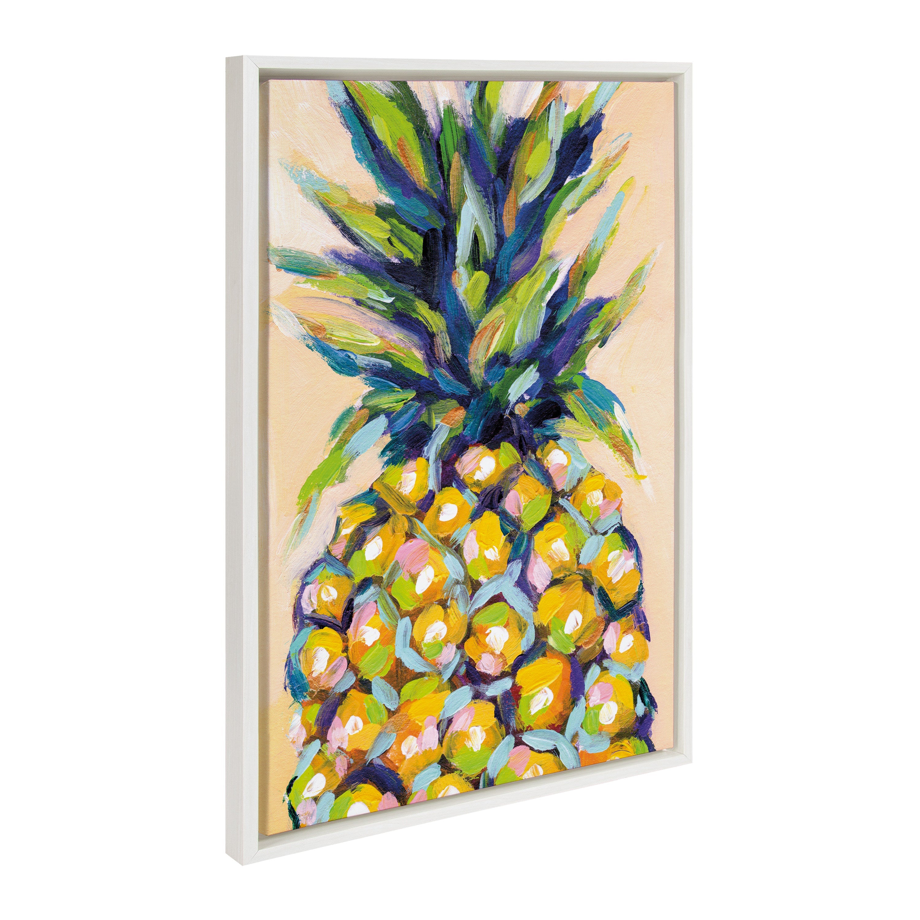 Sylvie Pineapple Study No 2 Framed Canvas by Rachel Christopoulos