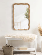 Hatherleigh Scallop Wood Wall Mirror