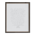 Blake Coral Black Framed Printed Glass by Cat Coquillette