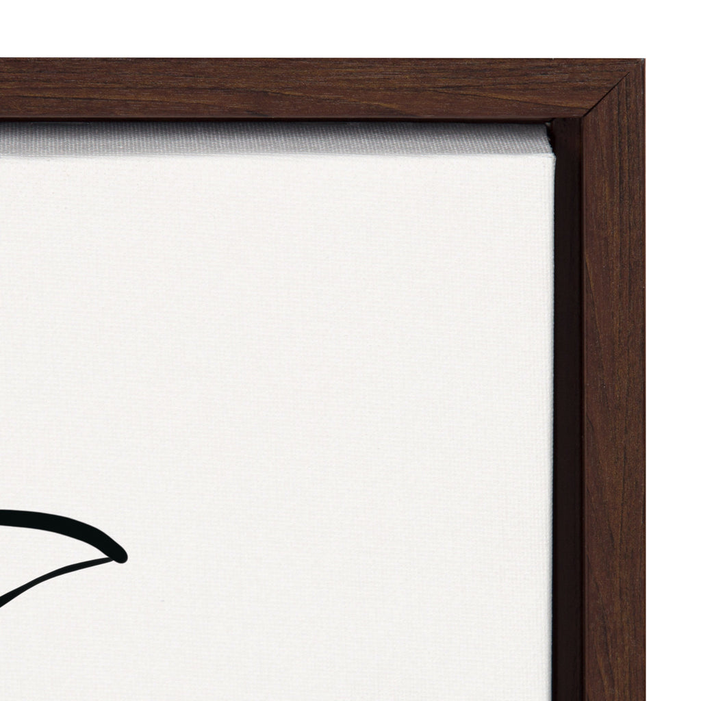 Sylvie Botanical Sketch Print No 2 Framed Canvas by The Creative Bunch Studio