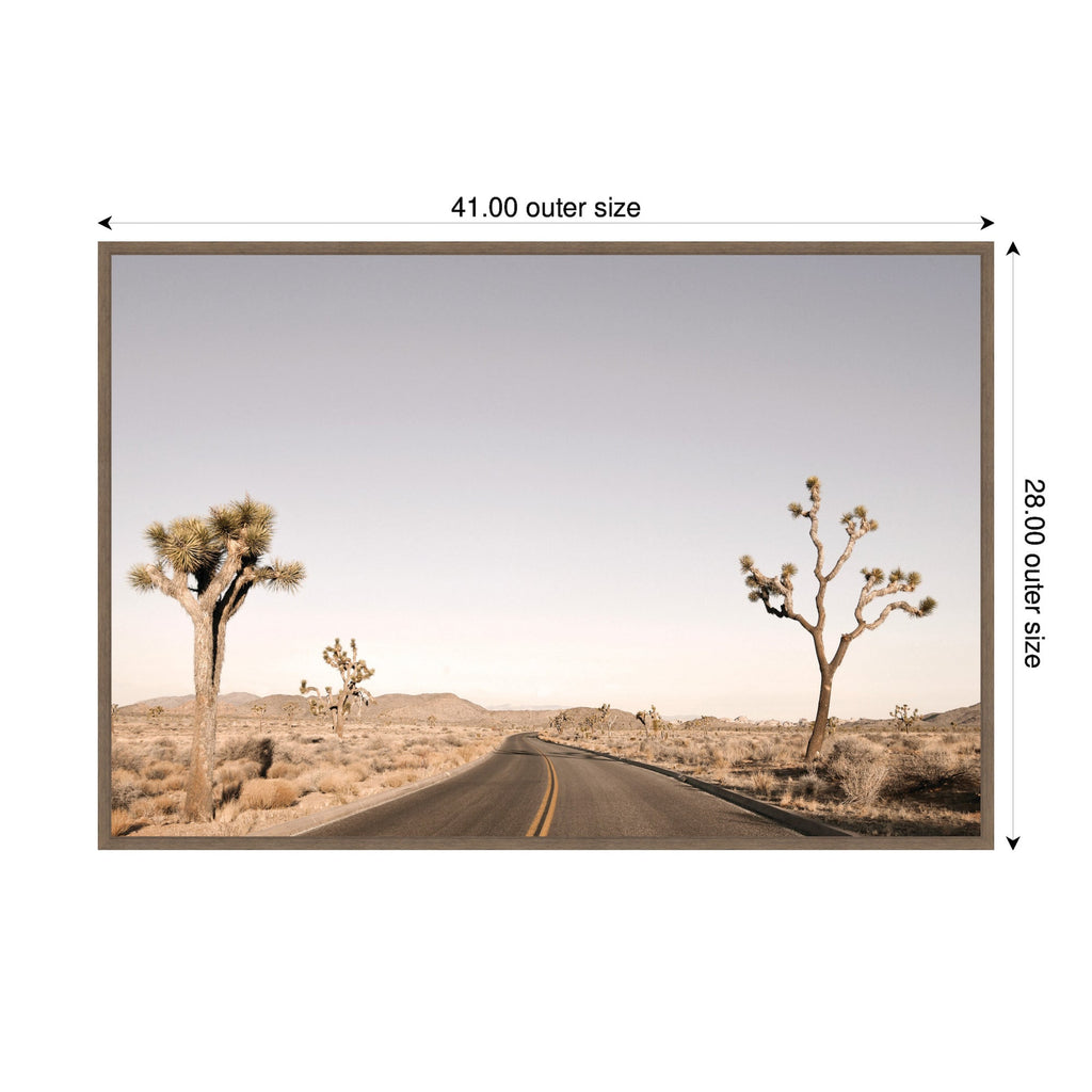 Driving Joshua Tree No. 3 by Alicia Bock Framed Canvas Wall Art Print