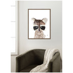 Raccoon by Madeline Jeppesen Framed Canvas Wall Art Print