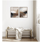 Layered Ground No. 1 & No. 2 2 Piece Framed Canvas Wall Art Set by Amy Lighthall