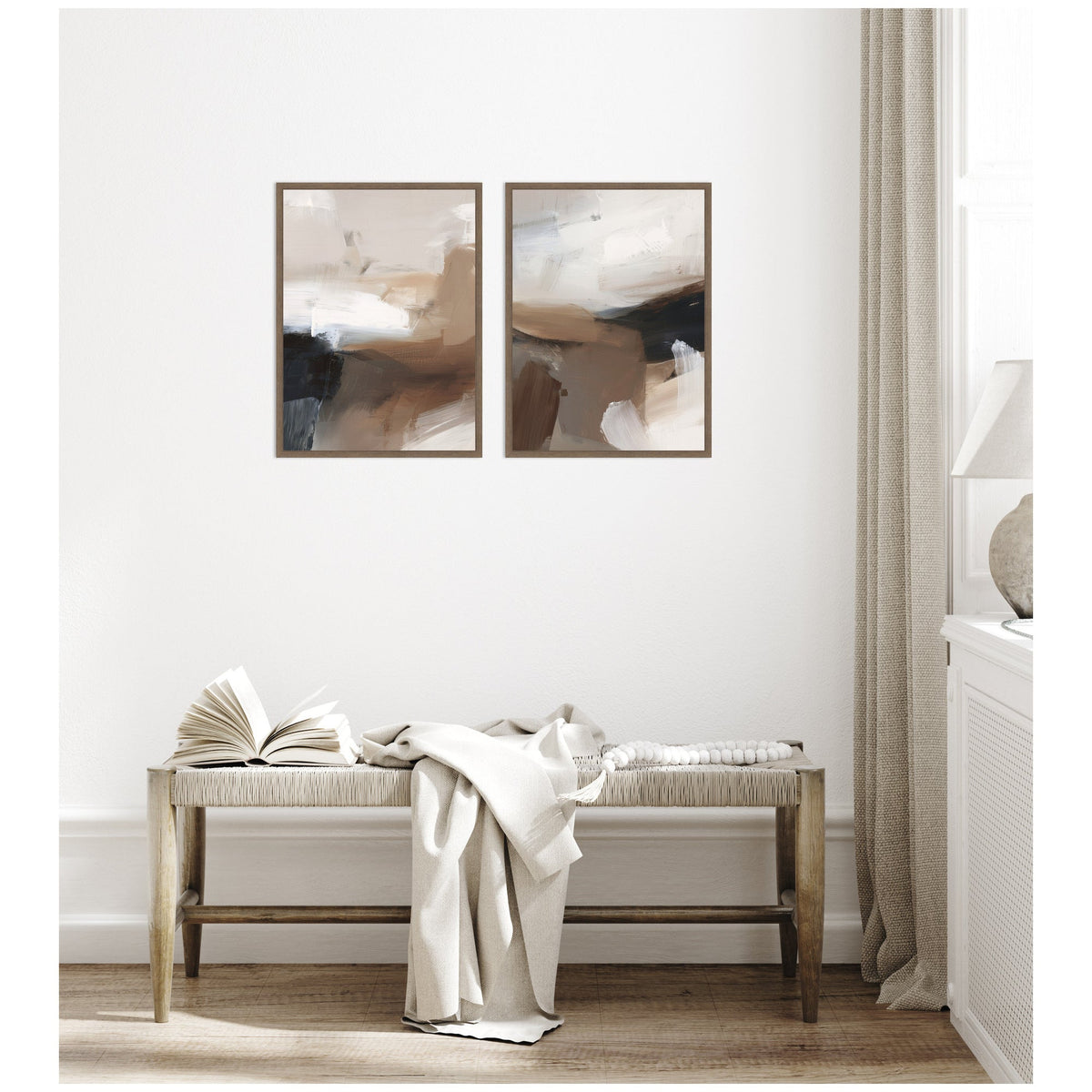 Layered Ground No. 1 & No. 2 2 Piece Framed Canvas Wall Art Set by Amy Lighthall
