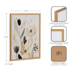 Gallery Modern Muted Cottage Floral Abstract Print by The Creative Bunch Studio