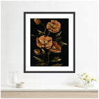 Framed Art Moody Floral 6 by Annie Quigley