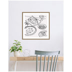 Dinner Club by Gabrielly Guedes Framed Canvas Wall Art Print