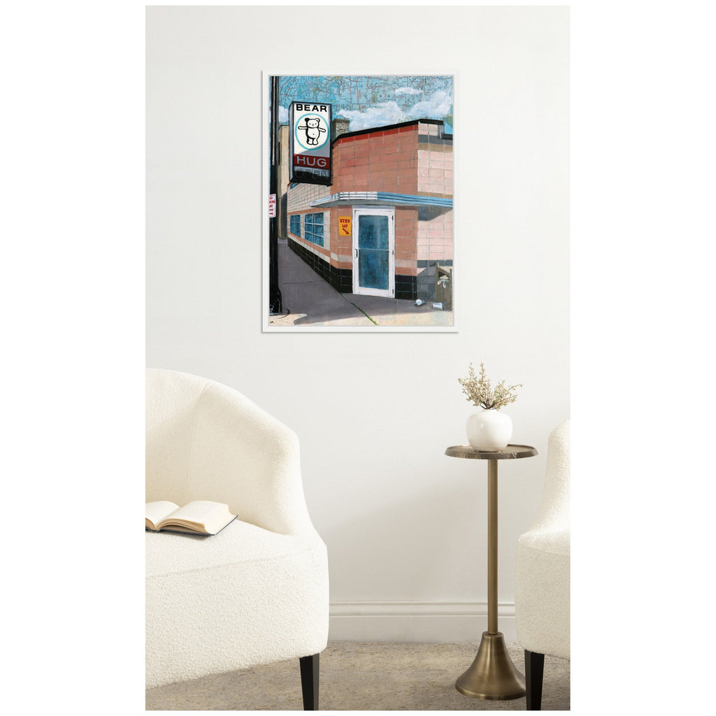 Bear Hug by Krista V. Allenstein Framed Canvas Wall Art Print