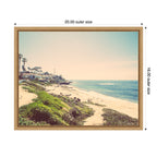 Sylvie Vintage Coastal Seaside Beach Framed Canvas by Saint and Sailor Studios