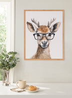 Gallery Cute Deer Wearing Glasses Print by The Creative Bunch Studio