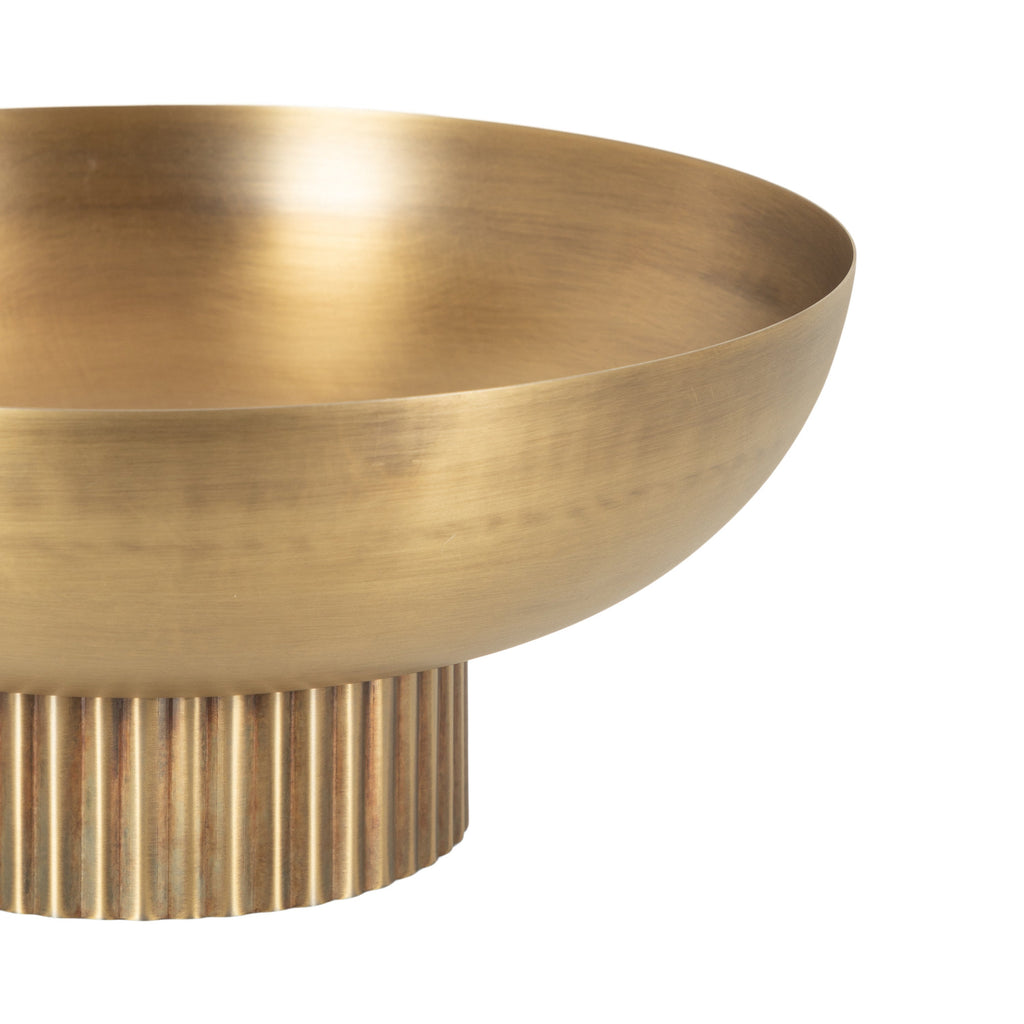 Rooks Ribbed Metal Bowl