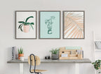 Sylvie Palms Framed Canvas by Alicia Schultz