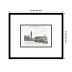 Postcard London by Teju Reval Framed Wall Art Print