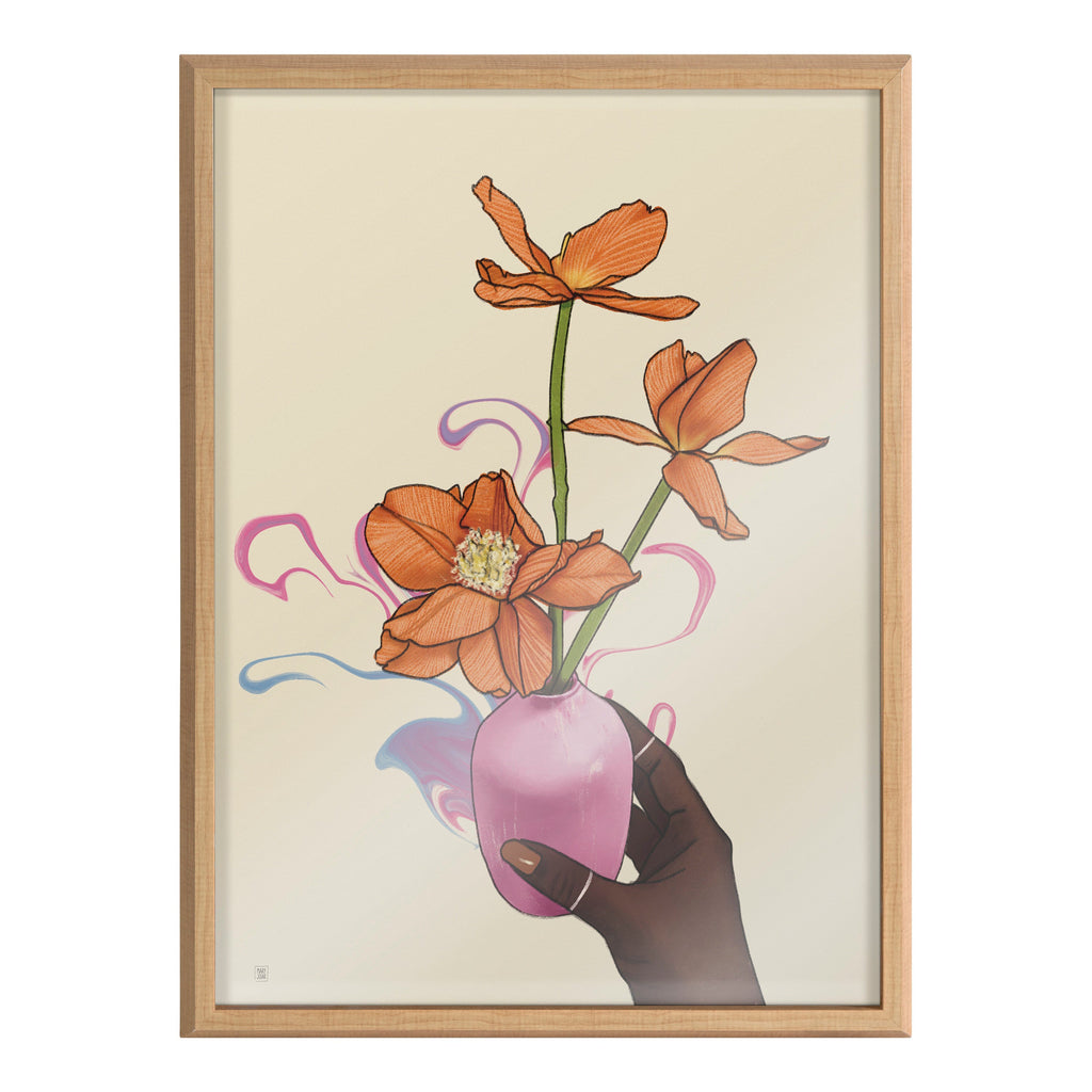 Blake At Your Wish Framed Printed Glass by Mary Joak