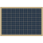 Framed Fabric Pinboard Navy Blue Plaid Wall Organization