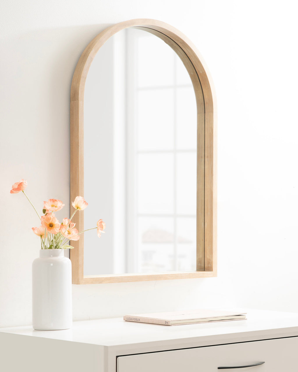 Hutton Wood Framed Arch Mirror