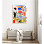 Sylvie Abstract 09 Framed Canvas by Emma Daisy