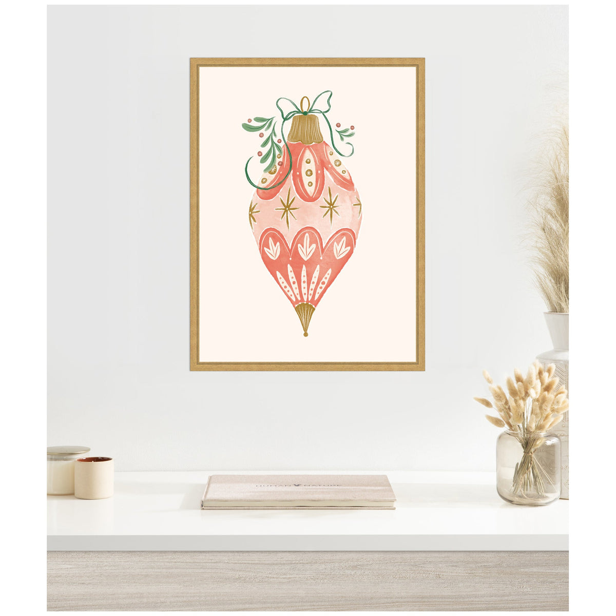 Sylvie Framed Canvas Holiday Ornament Collection 1 by Jill Labieniec