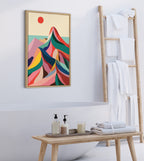 Sylvie MCM Mountains Framed Canvas by Rachel Lee of My Dream Wall