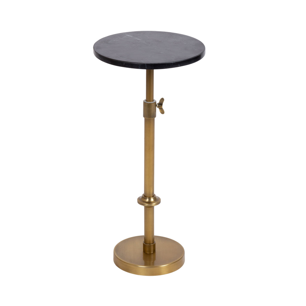 Engles Adjustable Marble Table and Plant Stand