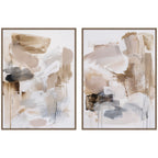 Earth Form No. 1 & No. 2 2 Piece Framed Canvas Wall Art Set by Amy Lighthall